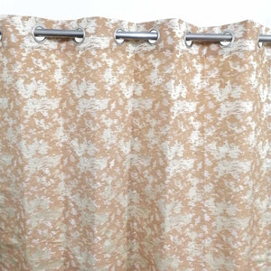 Thick Viscose Curtain Abstract Mob Lite Brown