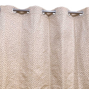 Thick Viscose Curtain Versace Golden & Off-White on Lite Brown base