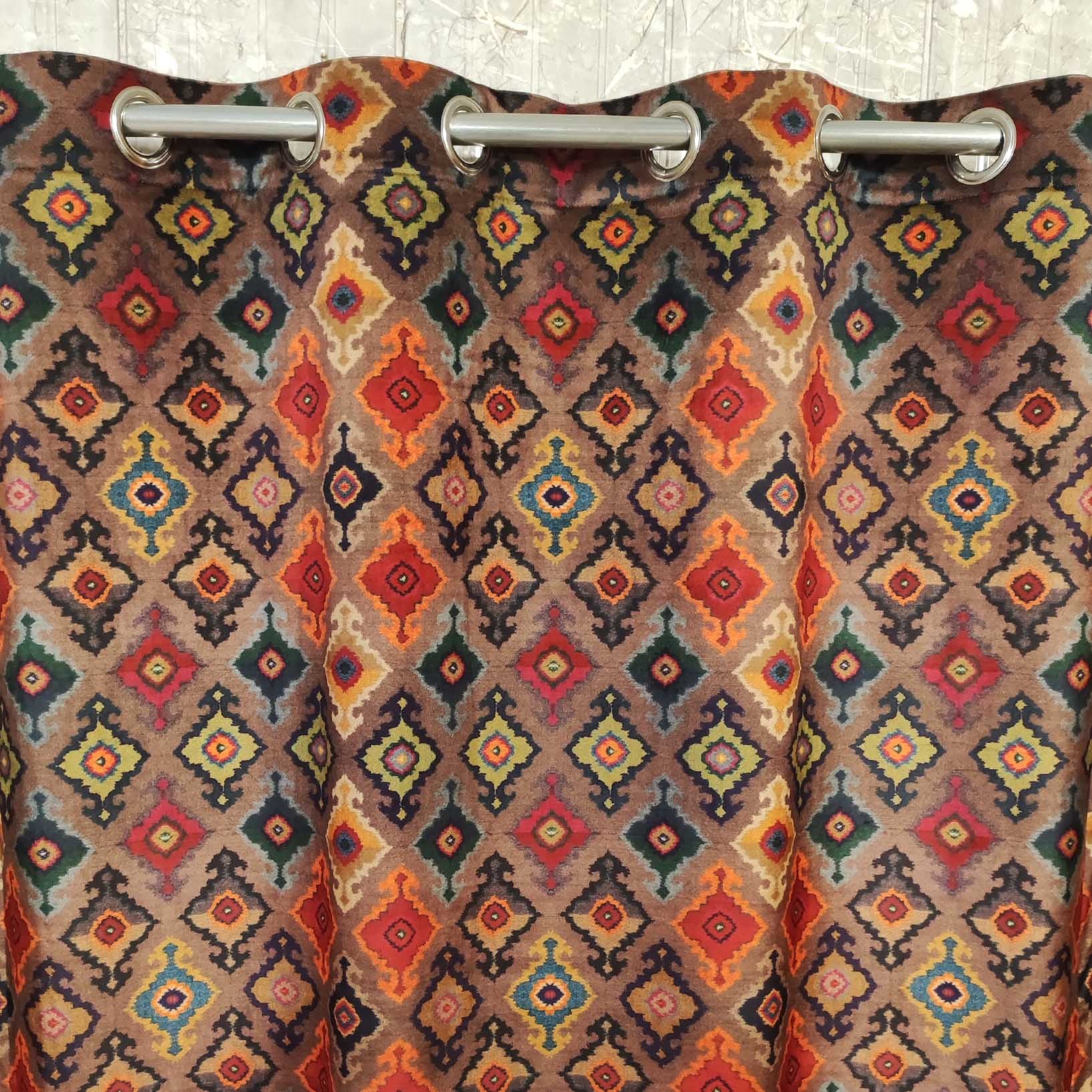 Digital Printed Multi Motif Curtain