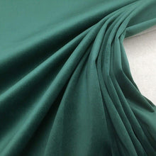 Plain Velvet Curtain Emerald Green