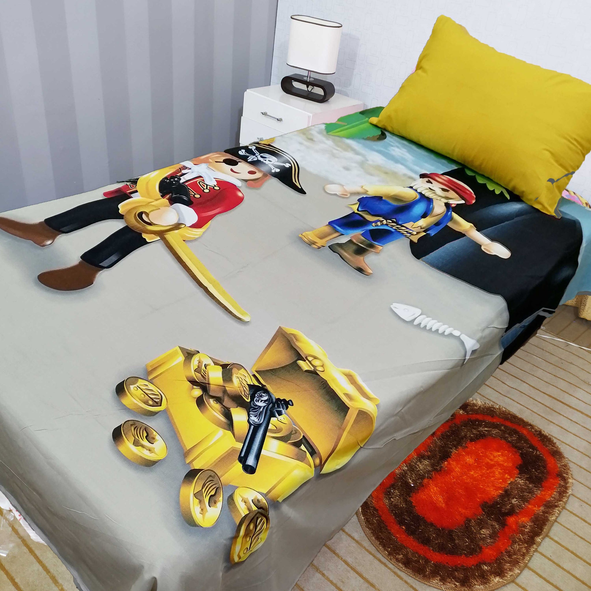 Pirates Kids Bed Sheet