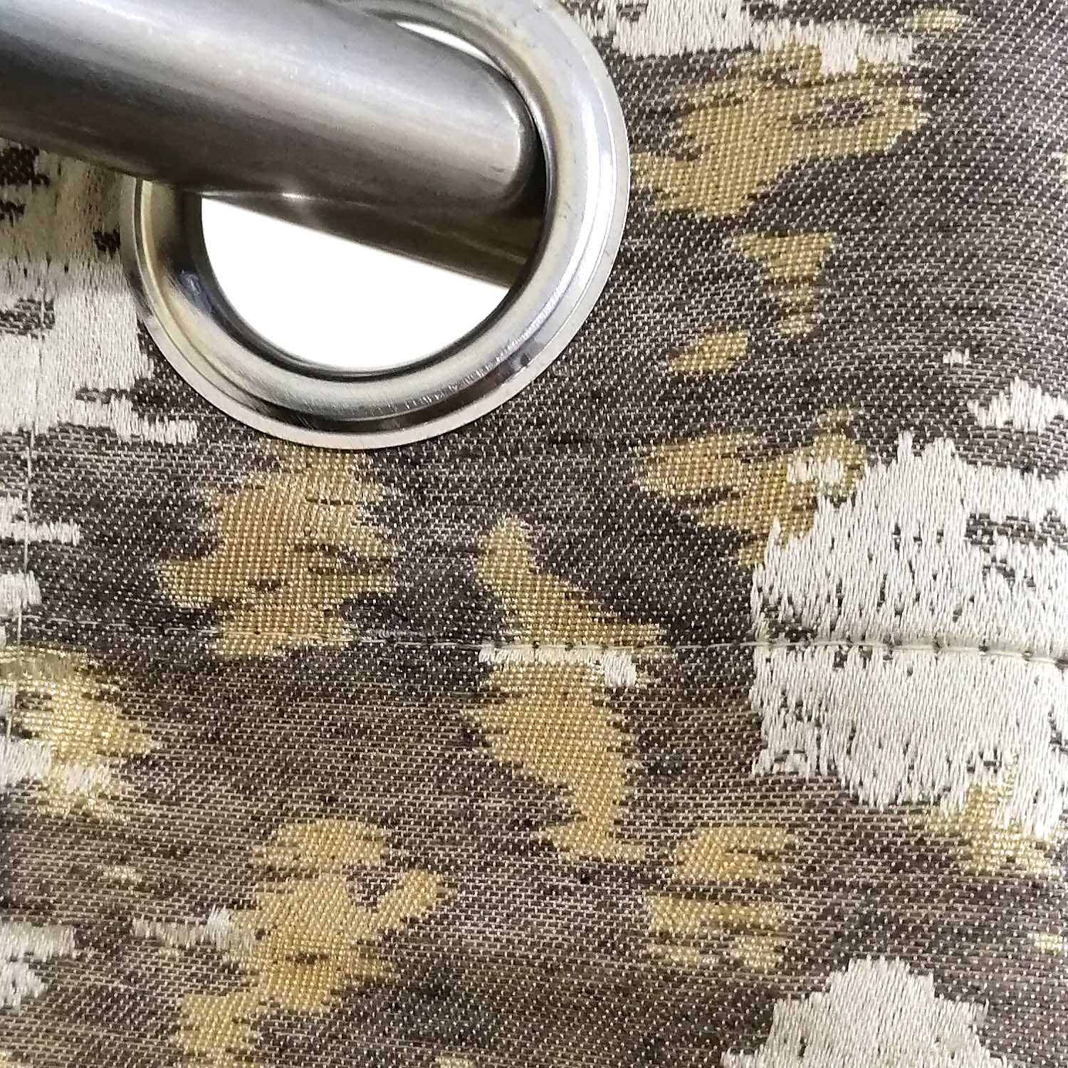 Thick Viscose Curtain Abstract Mob Brown