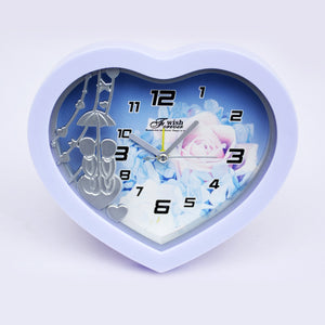 Heart Shape Alarm Table Clock