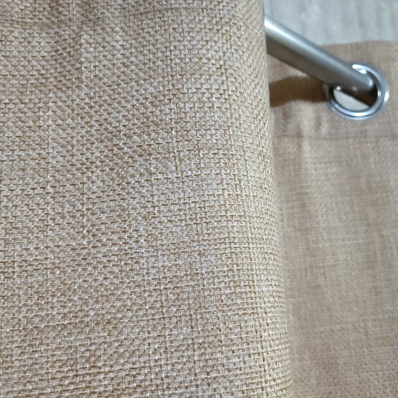 Premium Jute Curtain Hot Capaccino (2 Pcs Available Only)