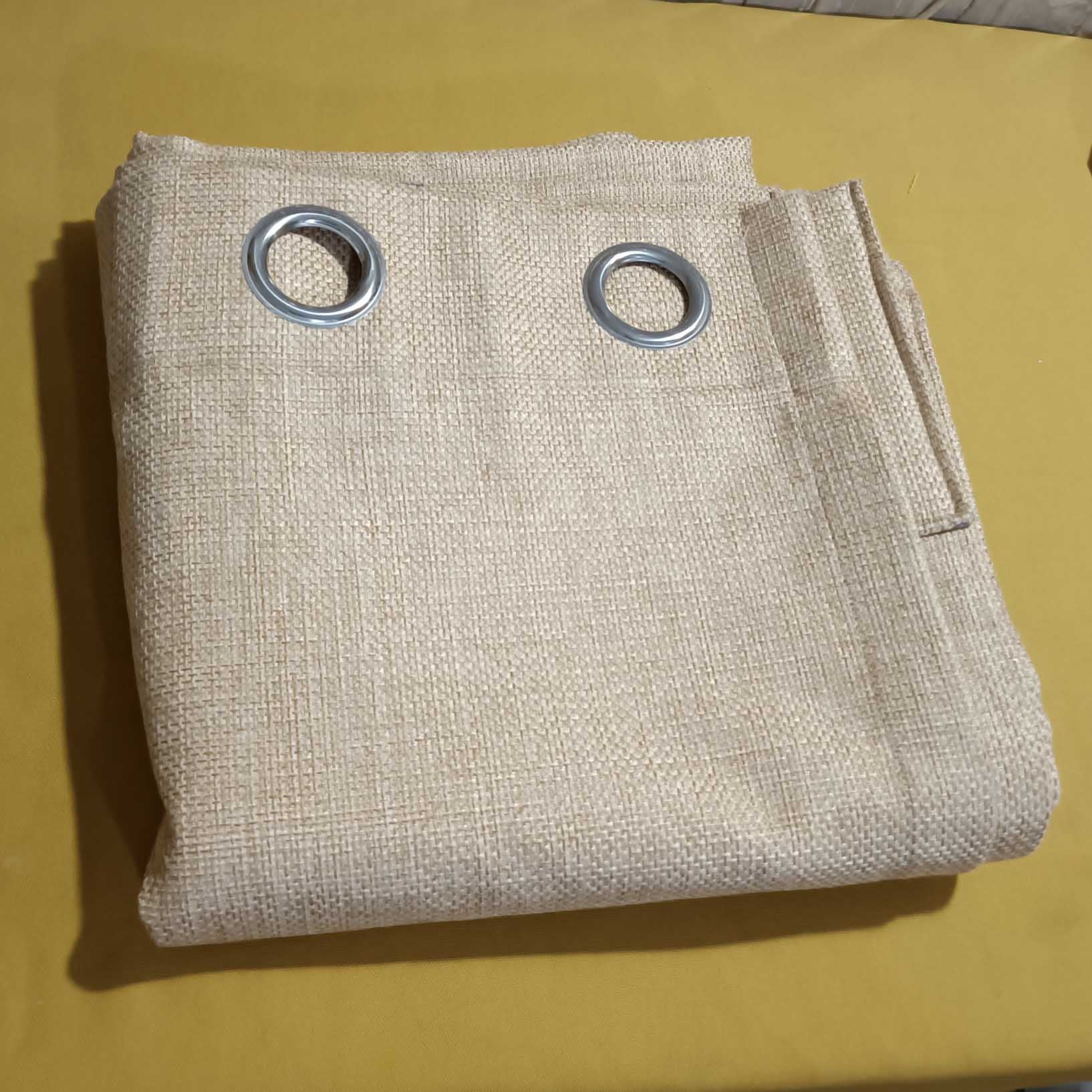 Premium Jute Curtain Hot Capaccino (2 Pcs Available Only)