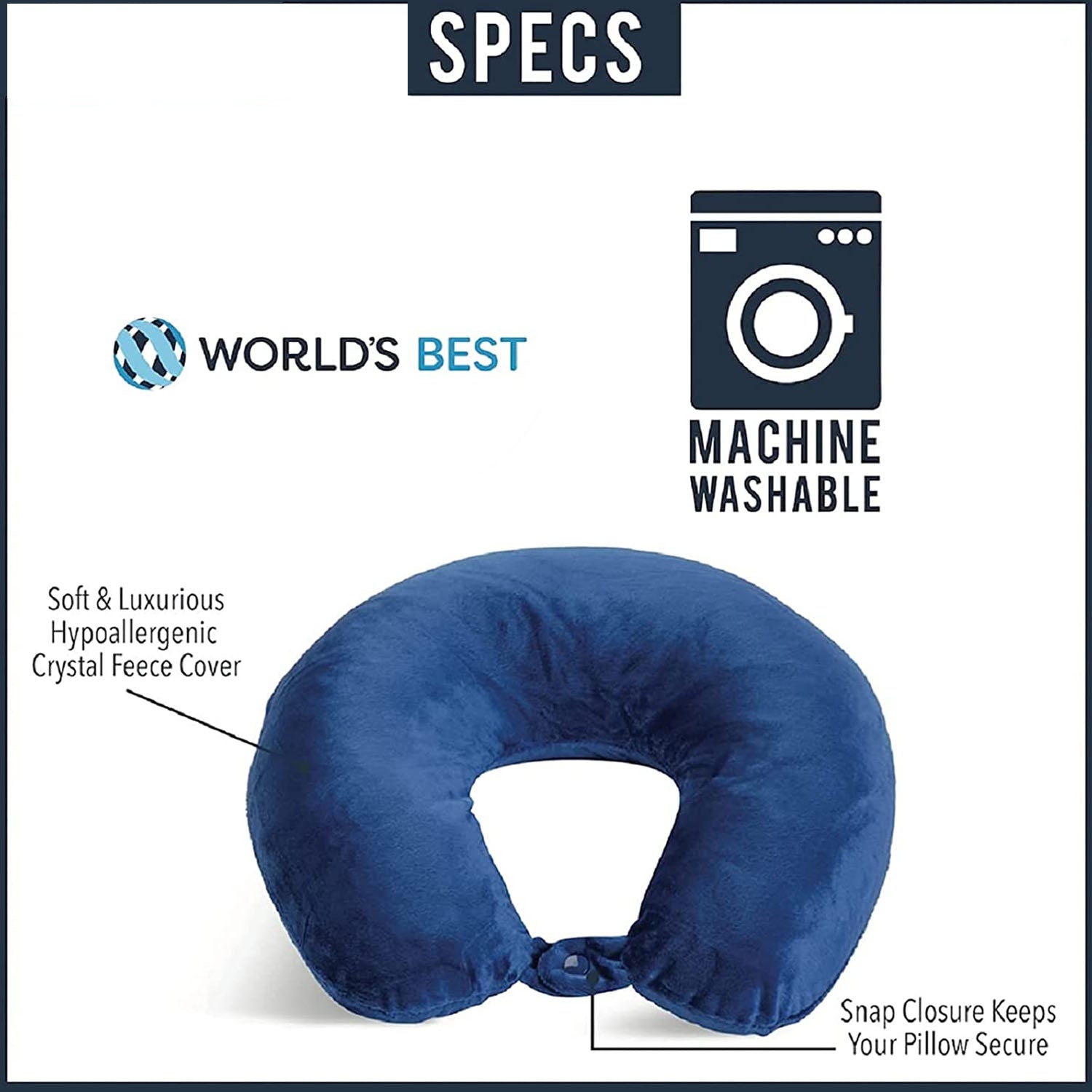 MICRO FIBER NECK PILLOW U-SHAPED GREEN