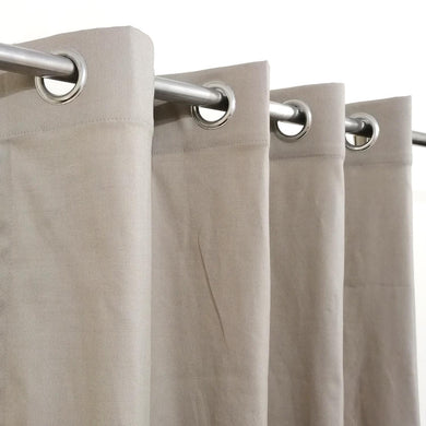 Beige Plain Duck Cotton Curtain