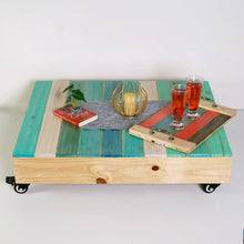 Greek Mobile Coffee Table/Centre Table Colored