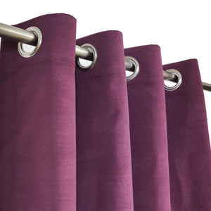 Maroonish Purple Plain Duck Cotton Curtain