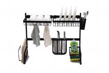 Kitchen Space Stainless Steel Dish Drying Rack (Black)