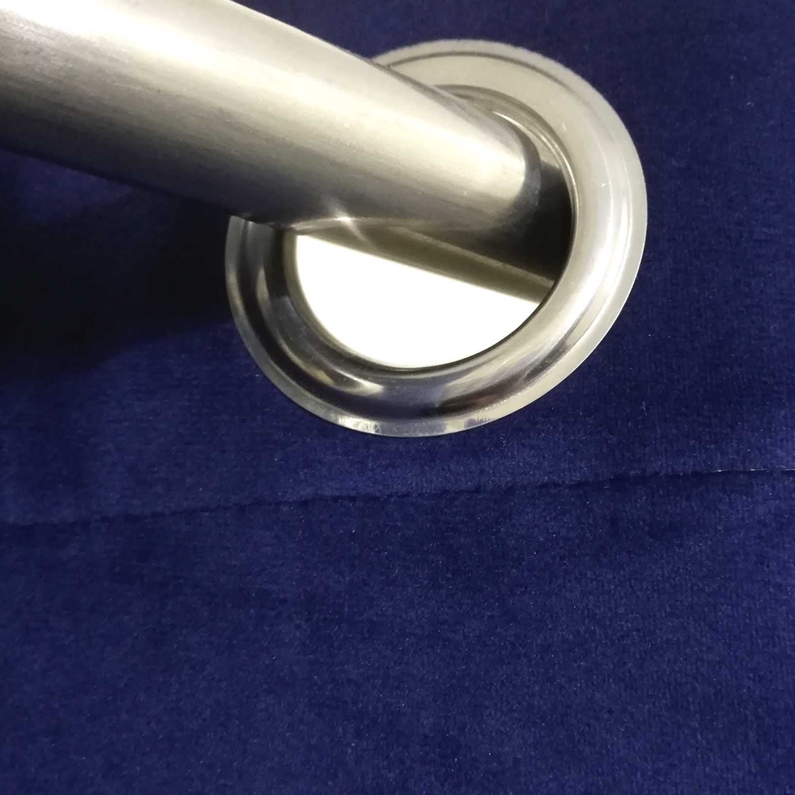 Plain Velvet Curtain Purple Blue