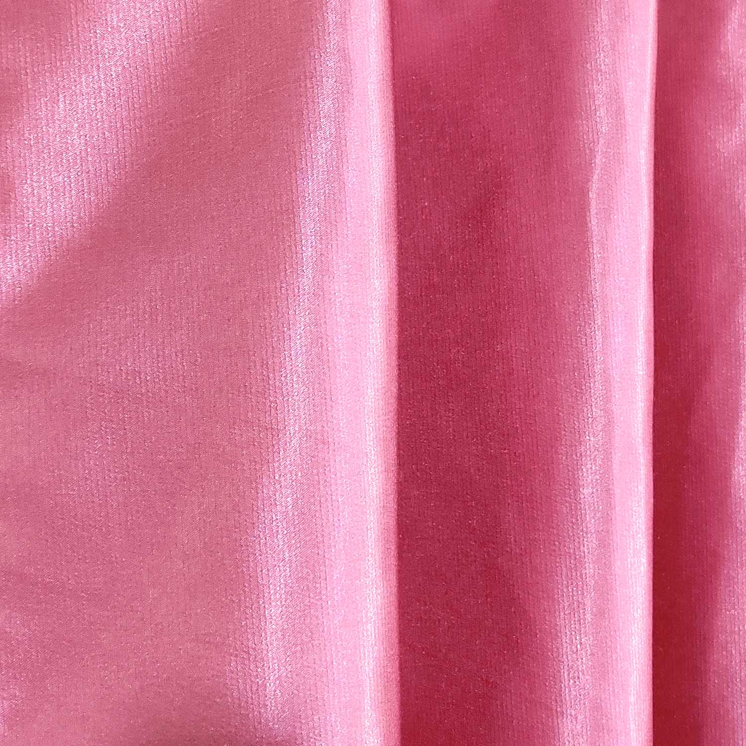 Plain Silk Curtain Pink