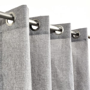 Plain Jute Curtain Lite Grey