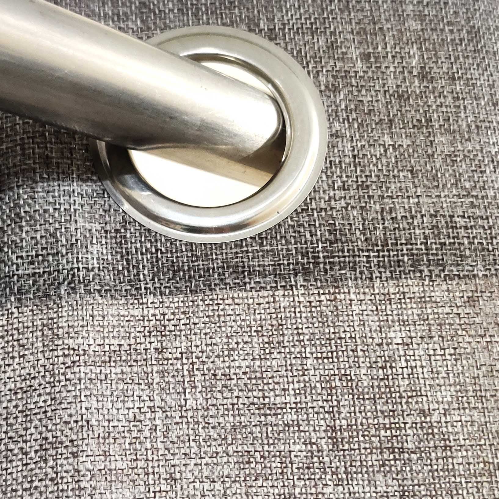 Plain Jute Curtain Grey