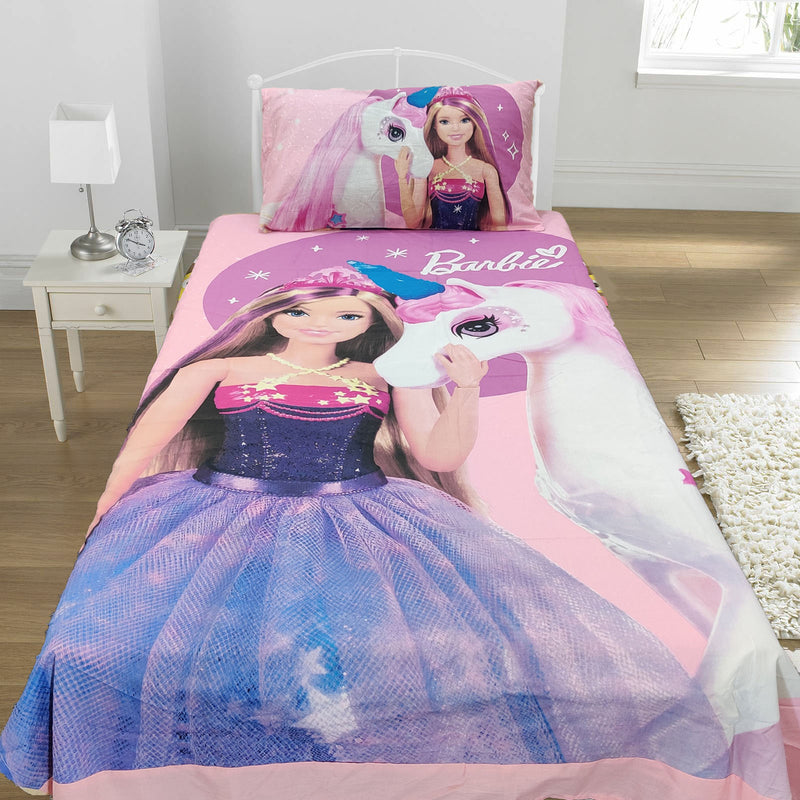 Barbie Kids Bed Sheet Darodeewar