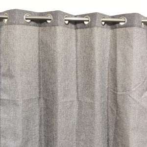 Plain Jute Curtain Grey