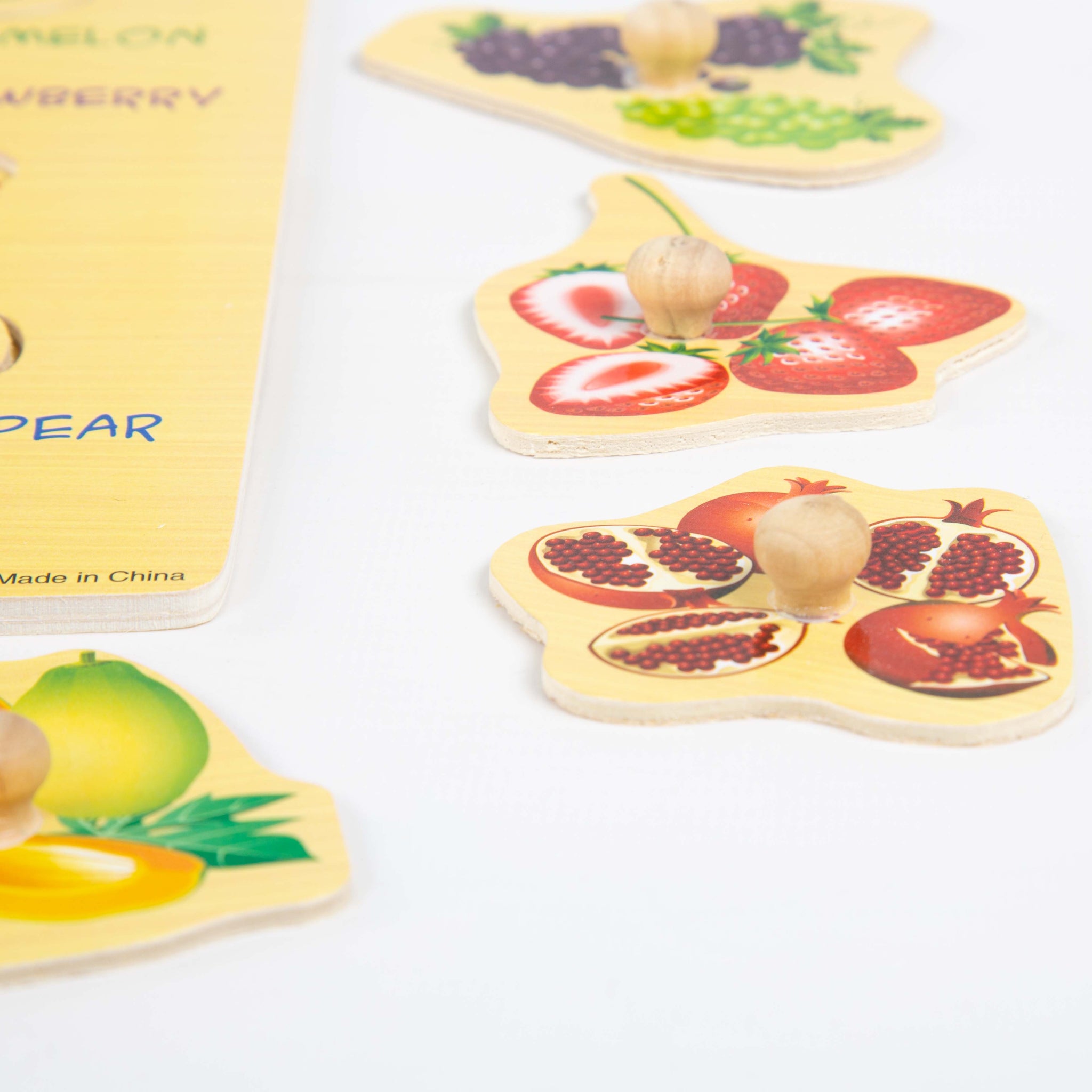 Wooden Fruit Puzzle Tray