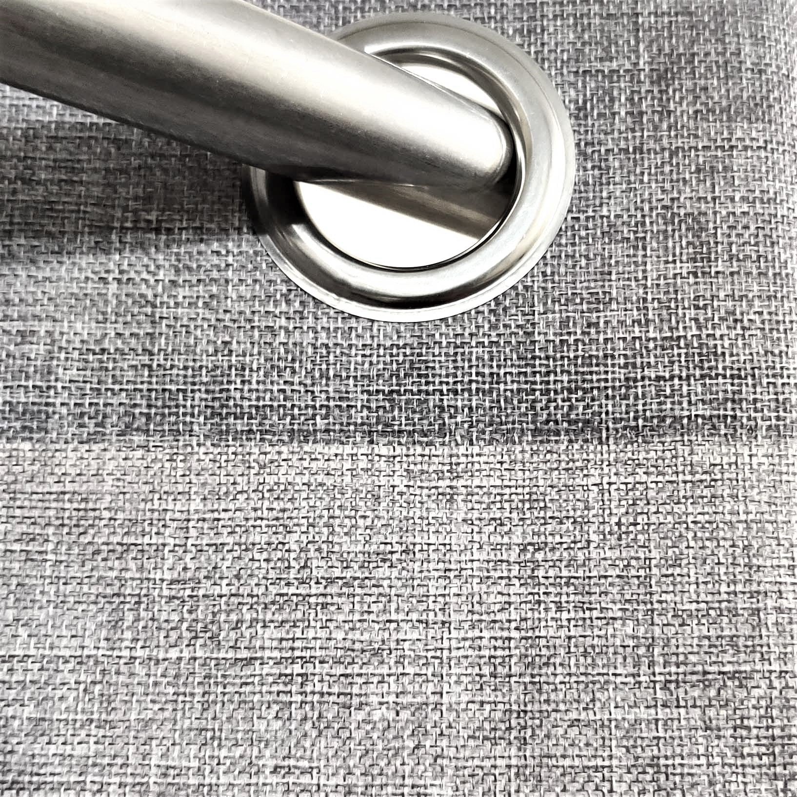 Plain Jute Curtain Lite Grey
