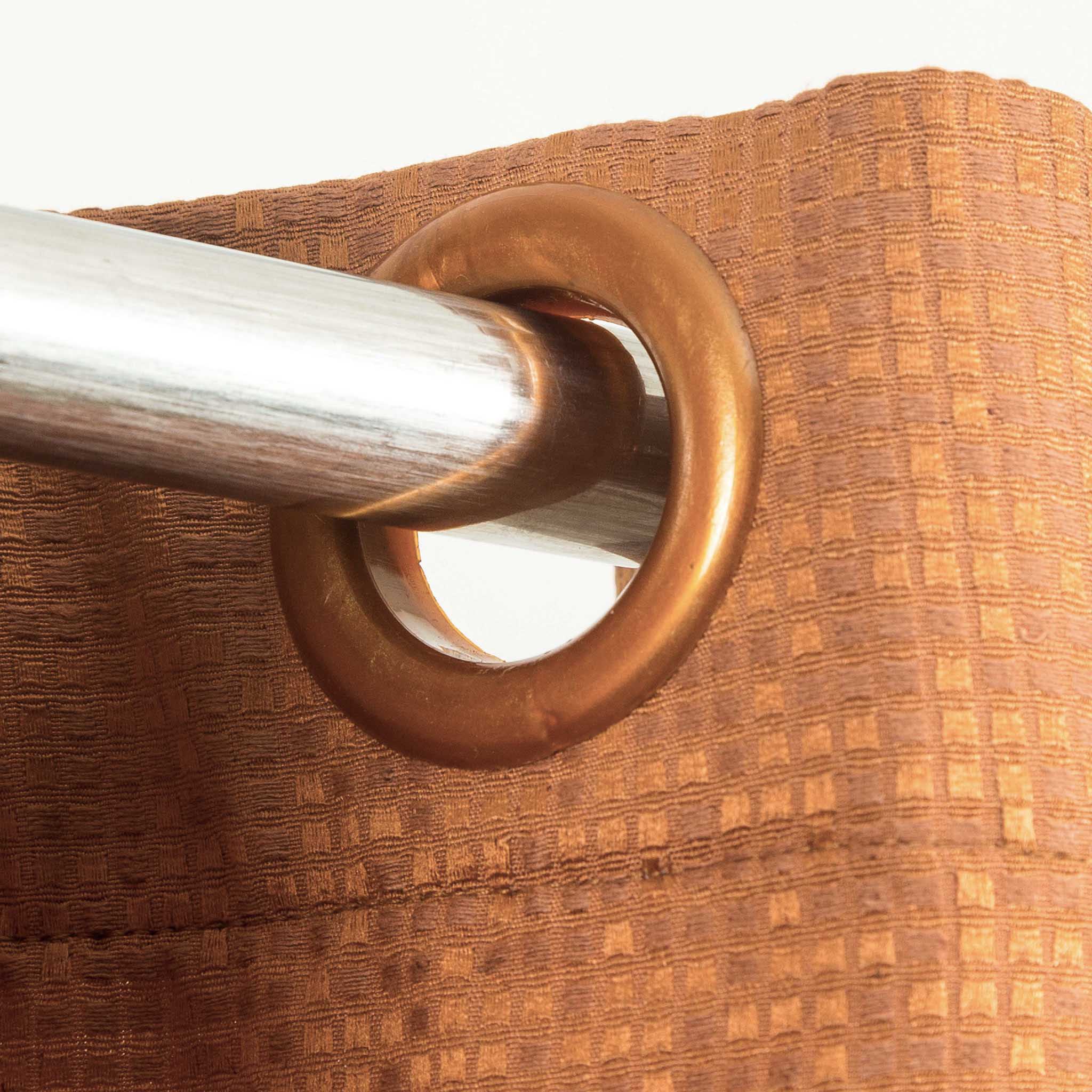 Brown 3D Jacquard Curtain
