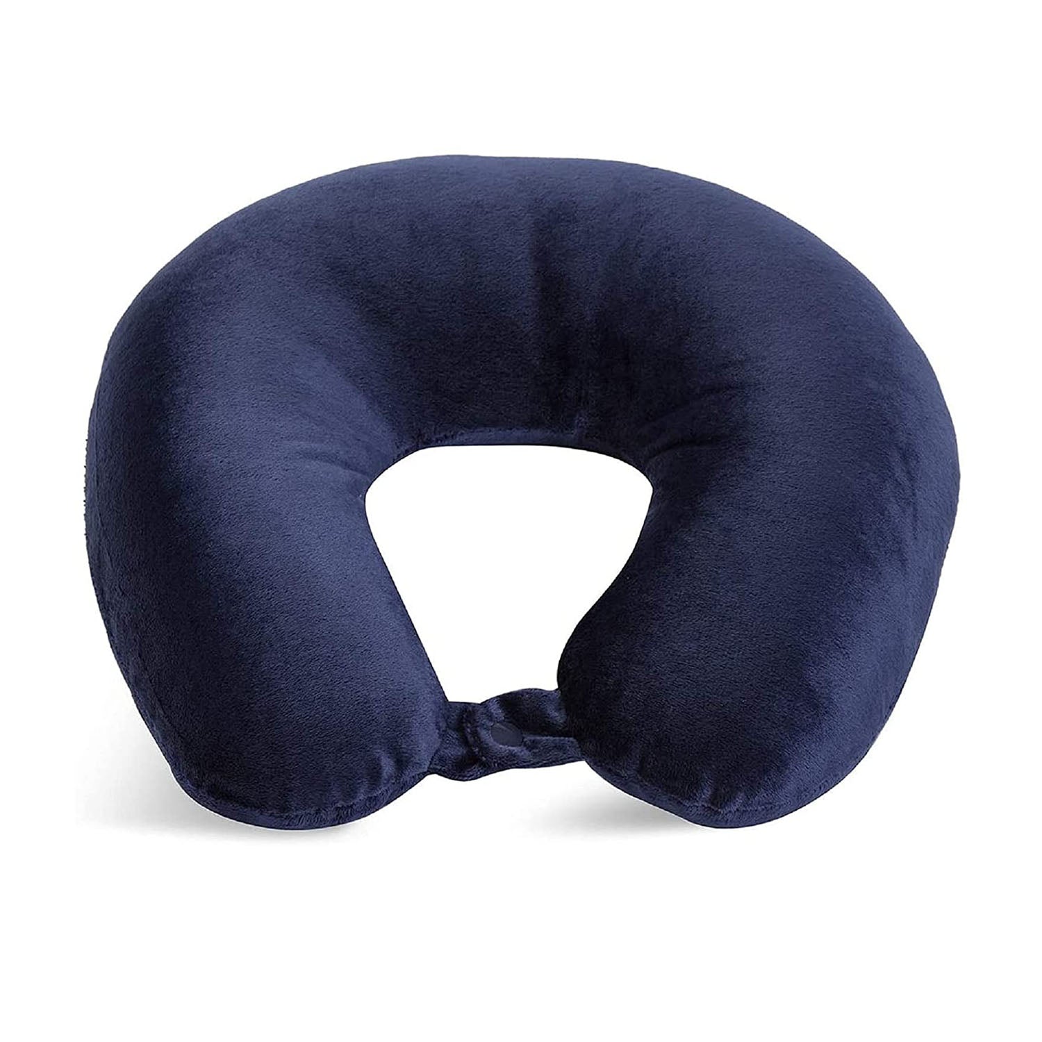 MICRO FIBER NECK PILLOW U-SHAPED BLUE