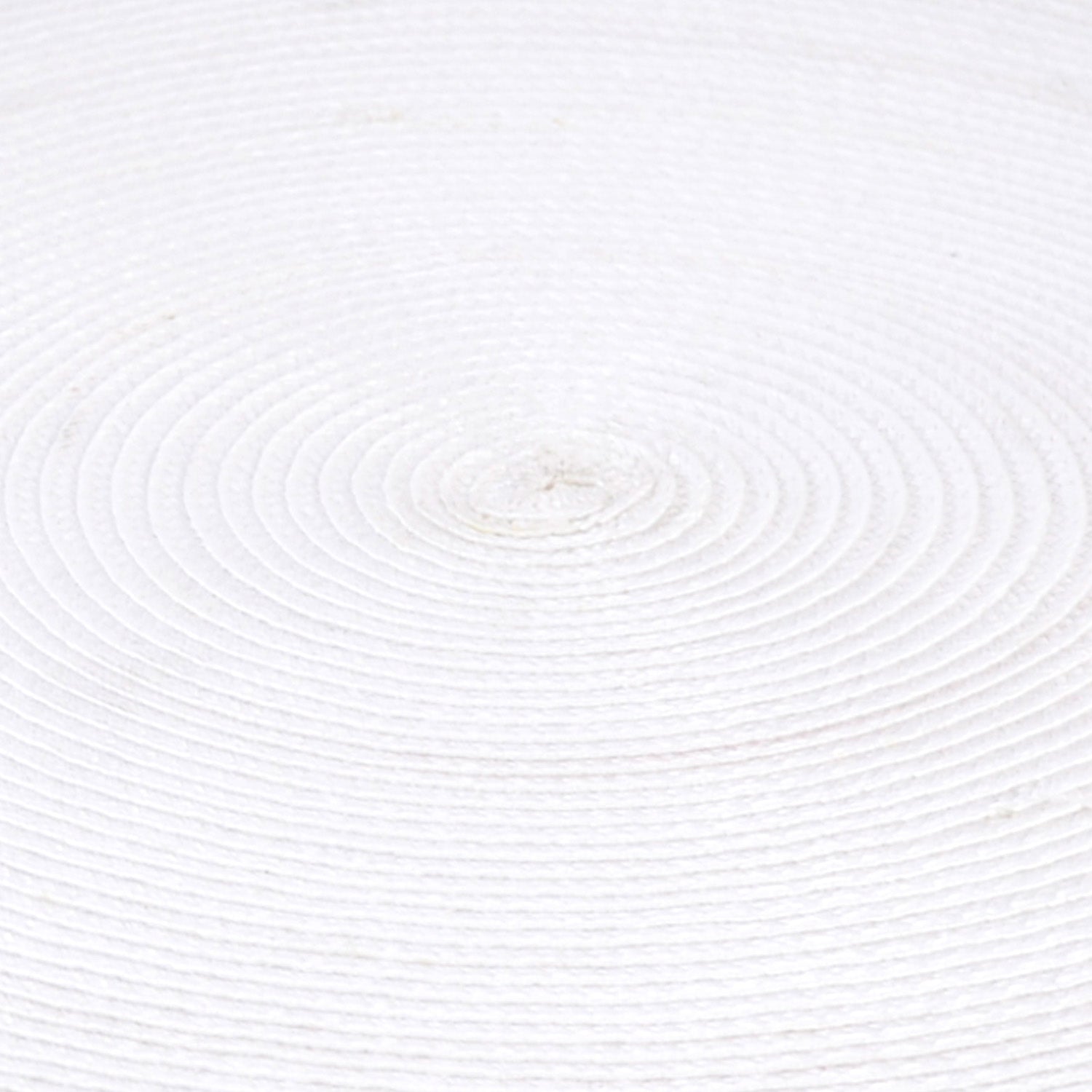 Table Mat Round White 15"