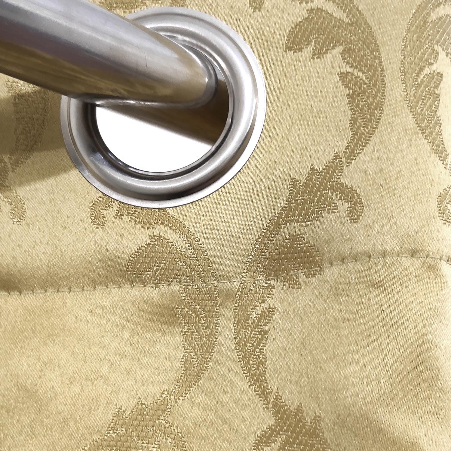 Last 1 left Self Embossed Shanghai Curtain Golden