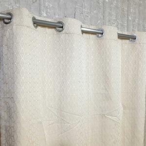 Thick Viscose Curtain Golden on Off-White