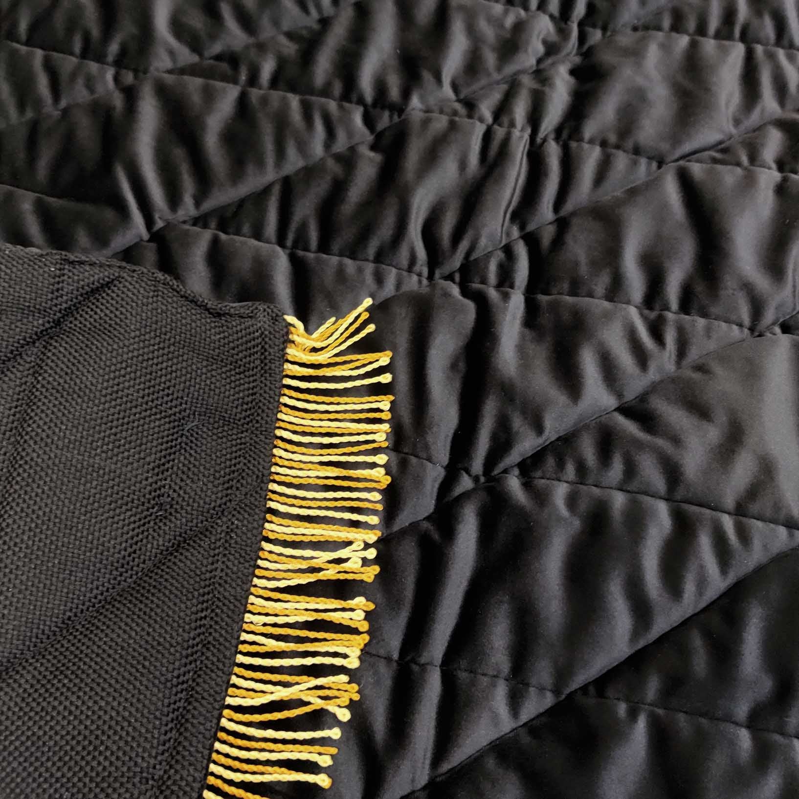 Quilted Prayer Mat Black
