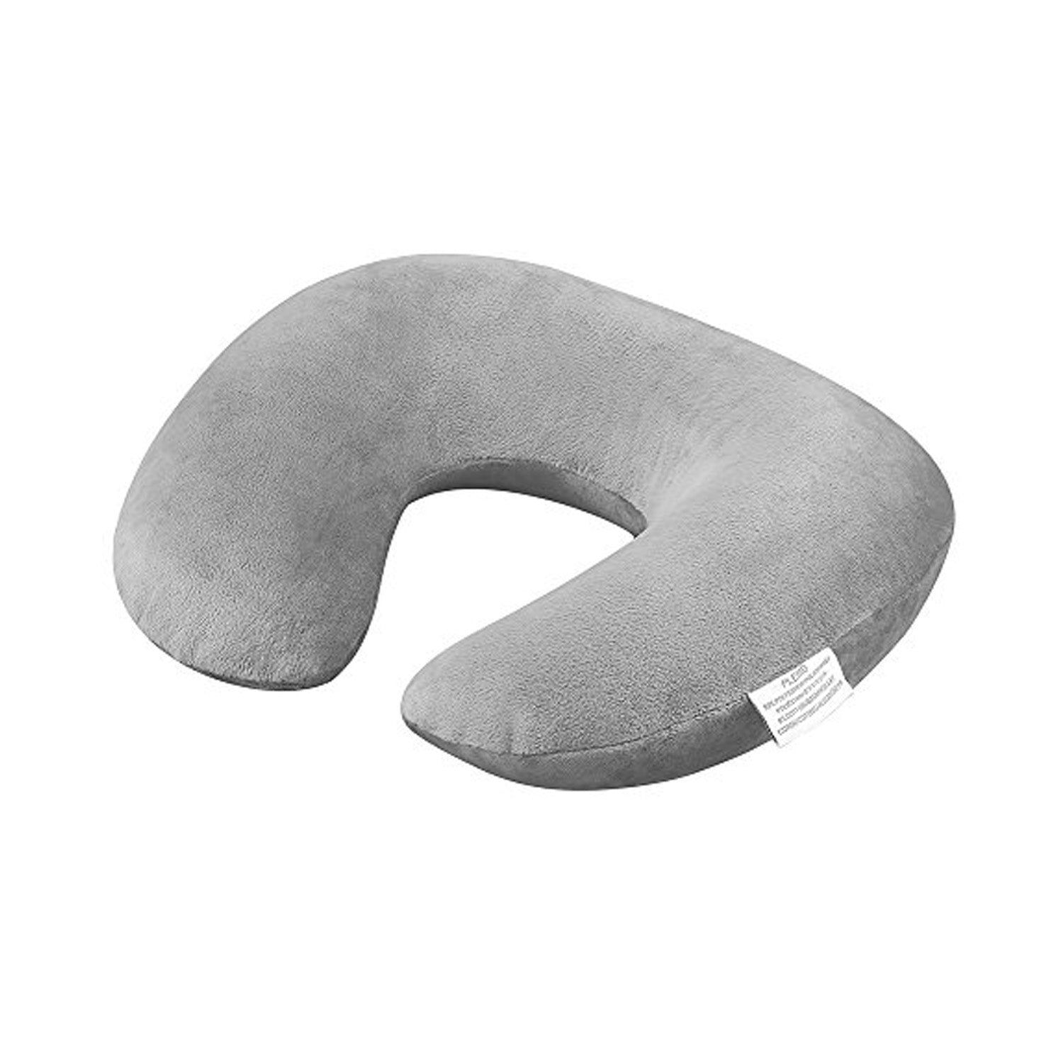 MICRO FIBER NECK PILLOW U-SHAPED LITE GREY