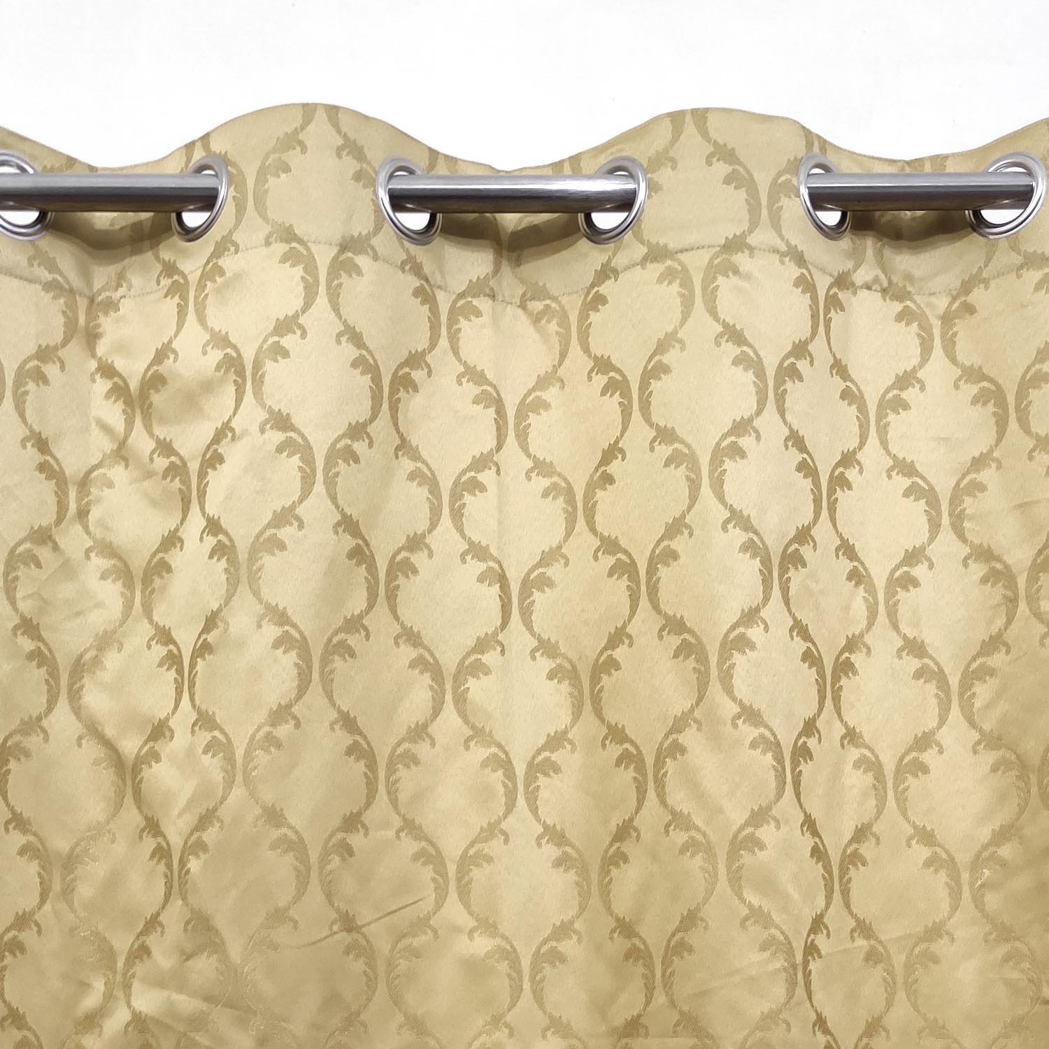 Last 1 left Self Embossed Shanghai Curtain Golden