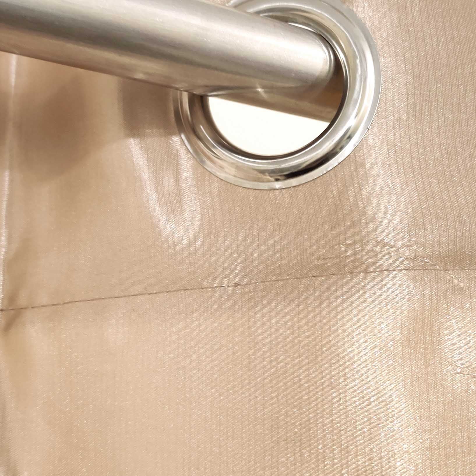 Plain Silk Curtain Golden