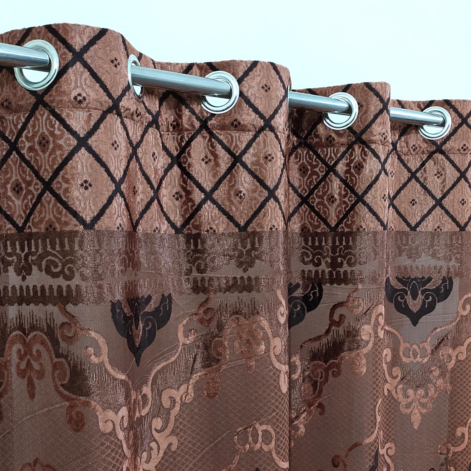 See Through Light Weight Jacquard Curtain