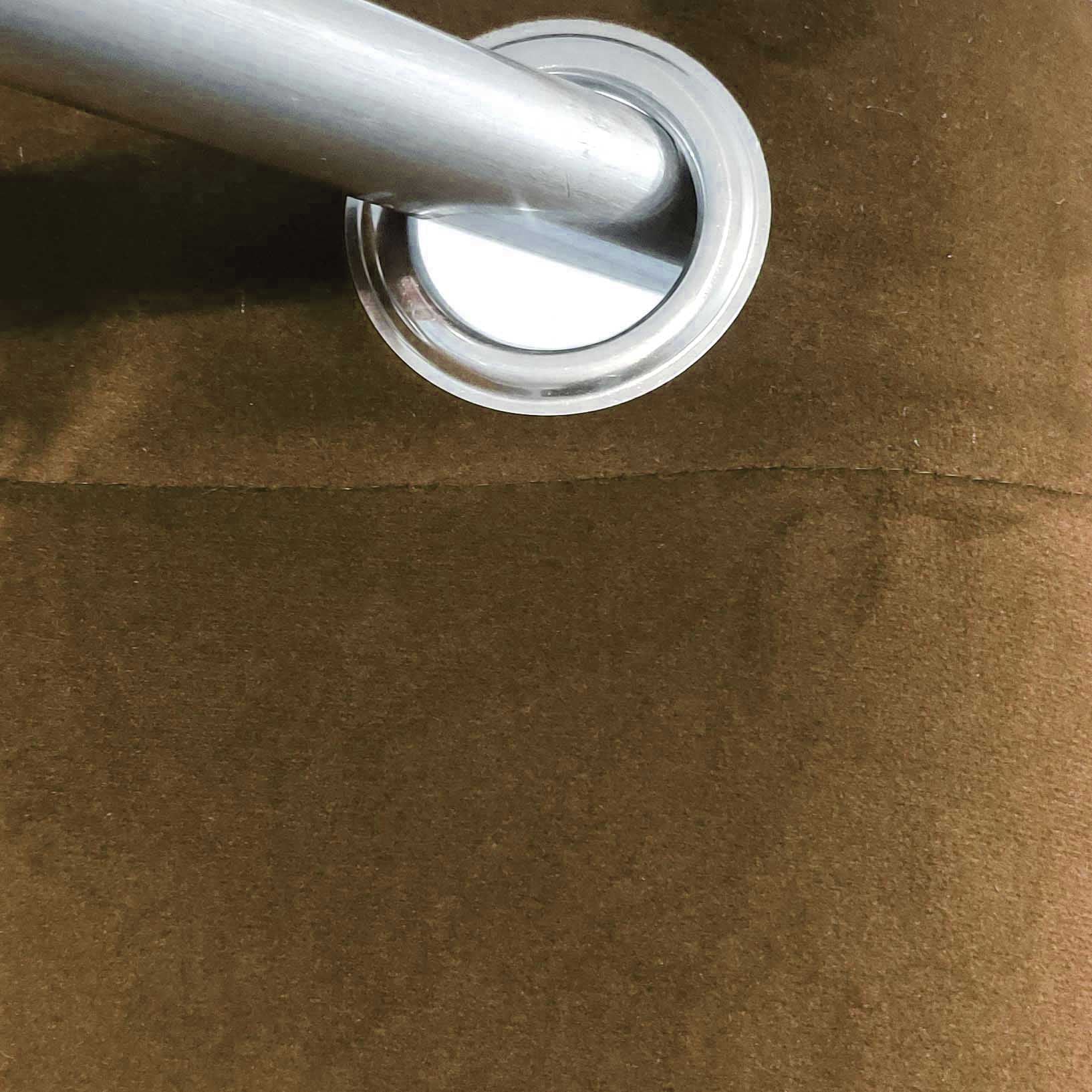 Lite Brown Velvet Curtain
