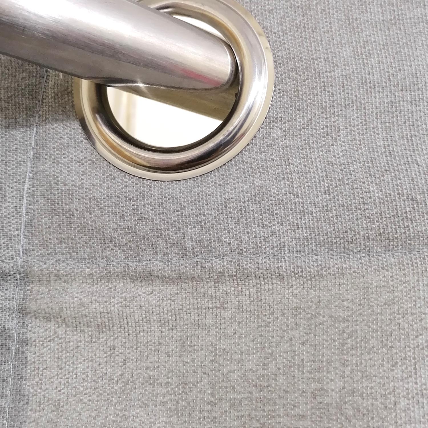 Last 1 left Grey White Mega Stripes Duck Cotton Curtain(Next)