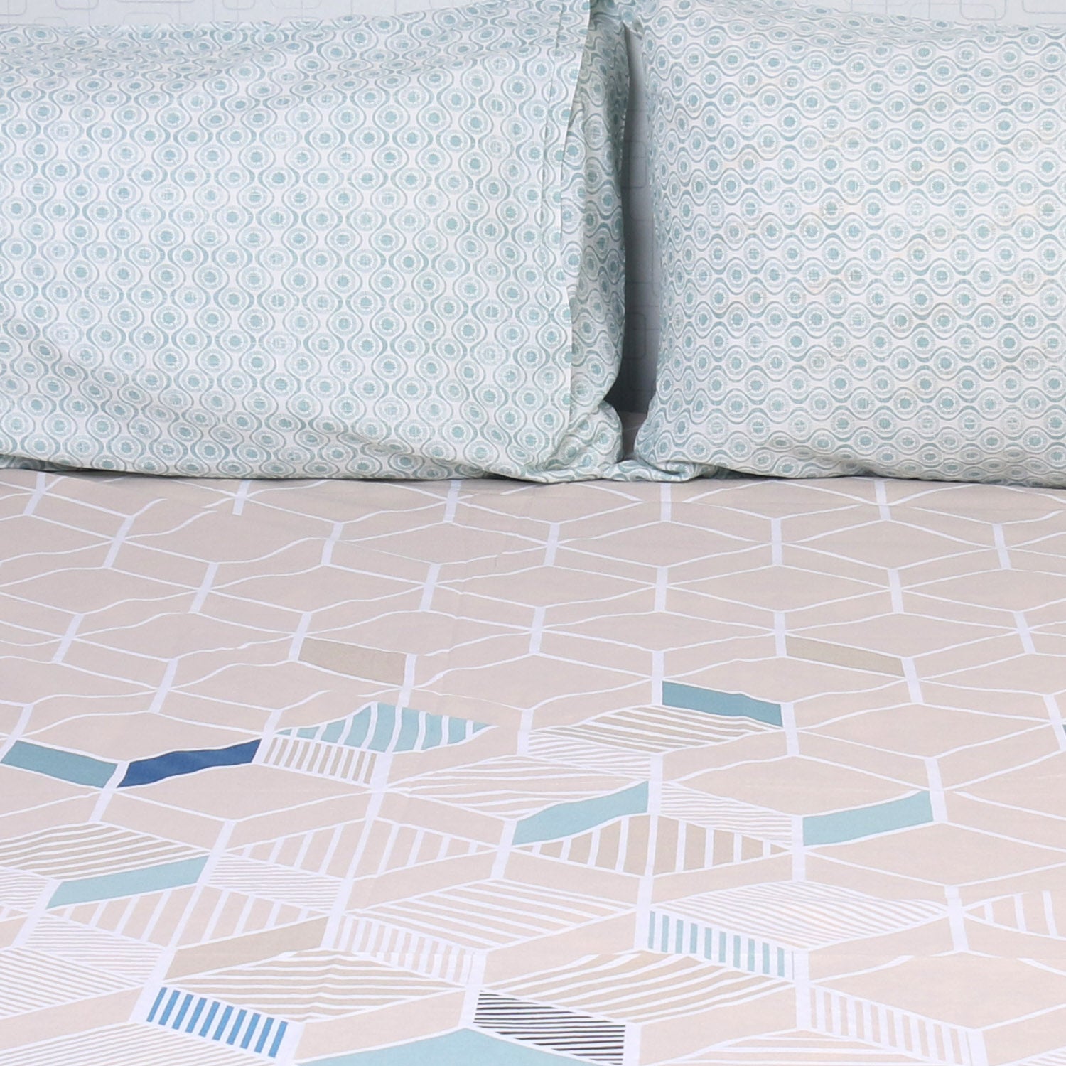 Shapes Percale Cotton Bed Sheet
