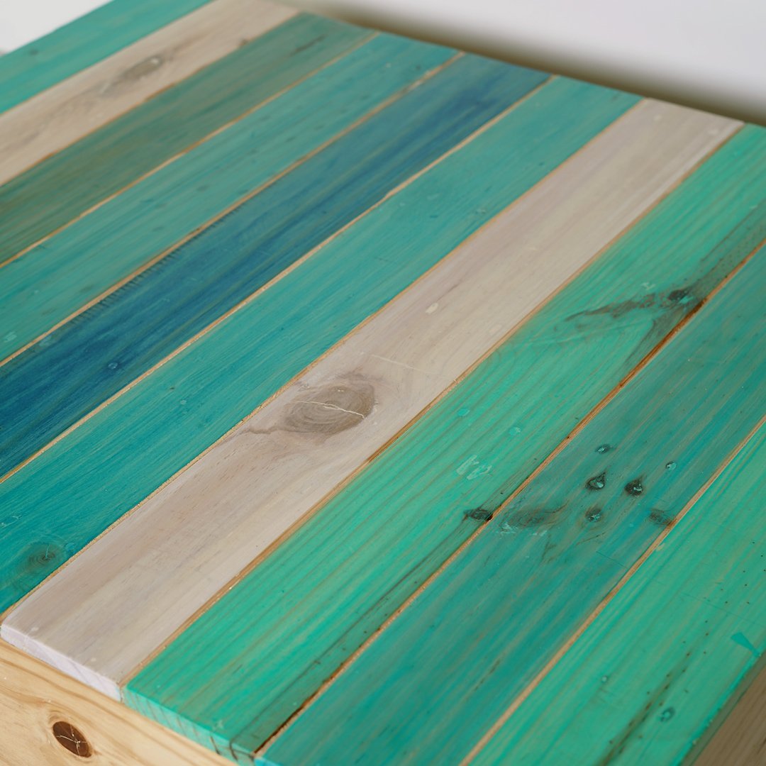 Greek Mobile Coffee Table/Centre Table Colored