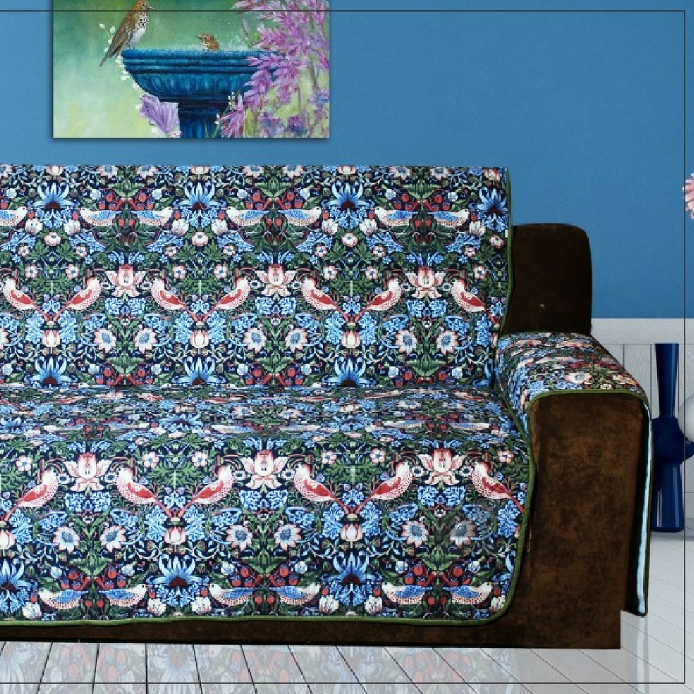 5 SEATER SOFA COVER - MULTI FLORAL-EXTRA DISCOUNT