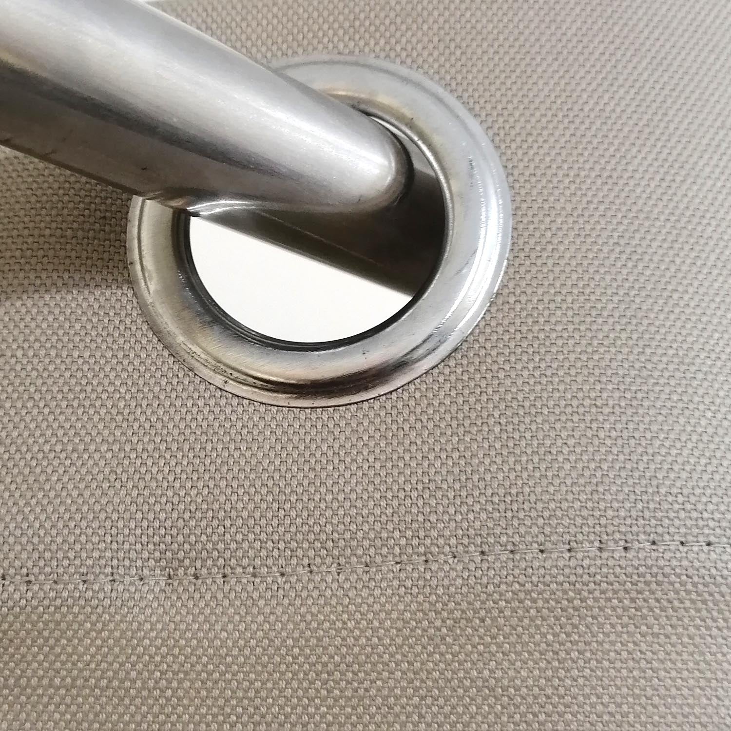 Beige Plain Duck Cotton Curtain