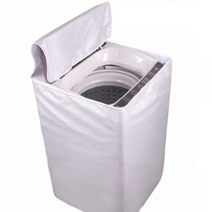 Top Load Water Proof Washing Machine Cover with Zipper White
