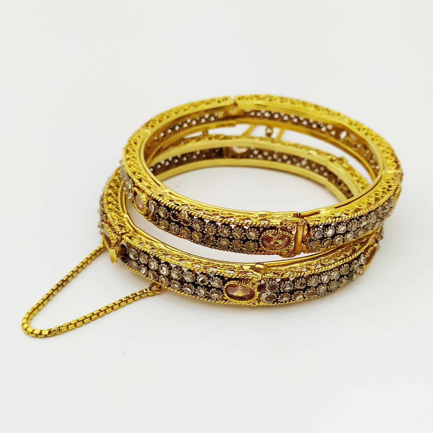 Pair of Colored Stones Bracelet
