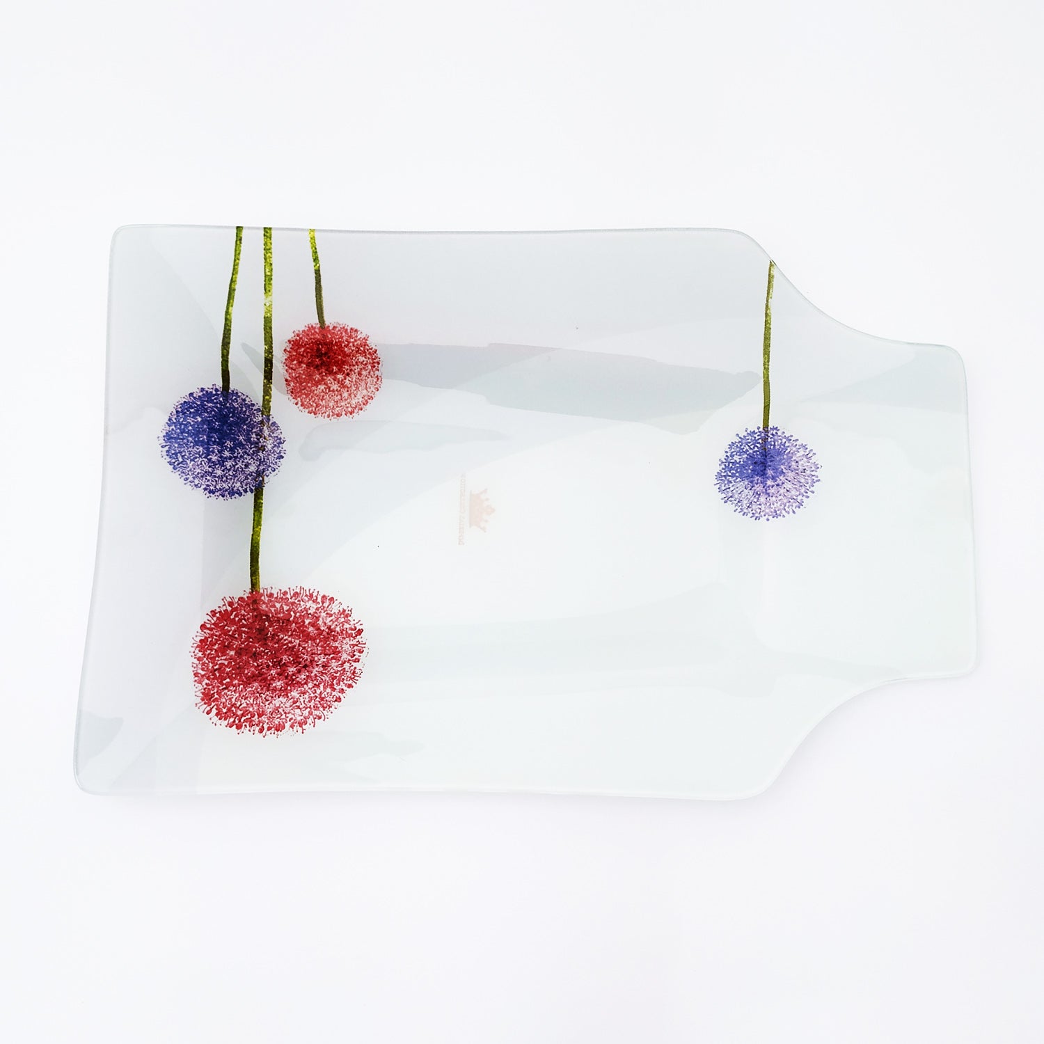 12" Glass Serving Tray / BBQ Platter