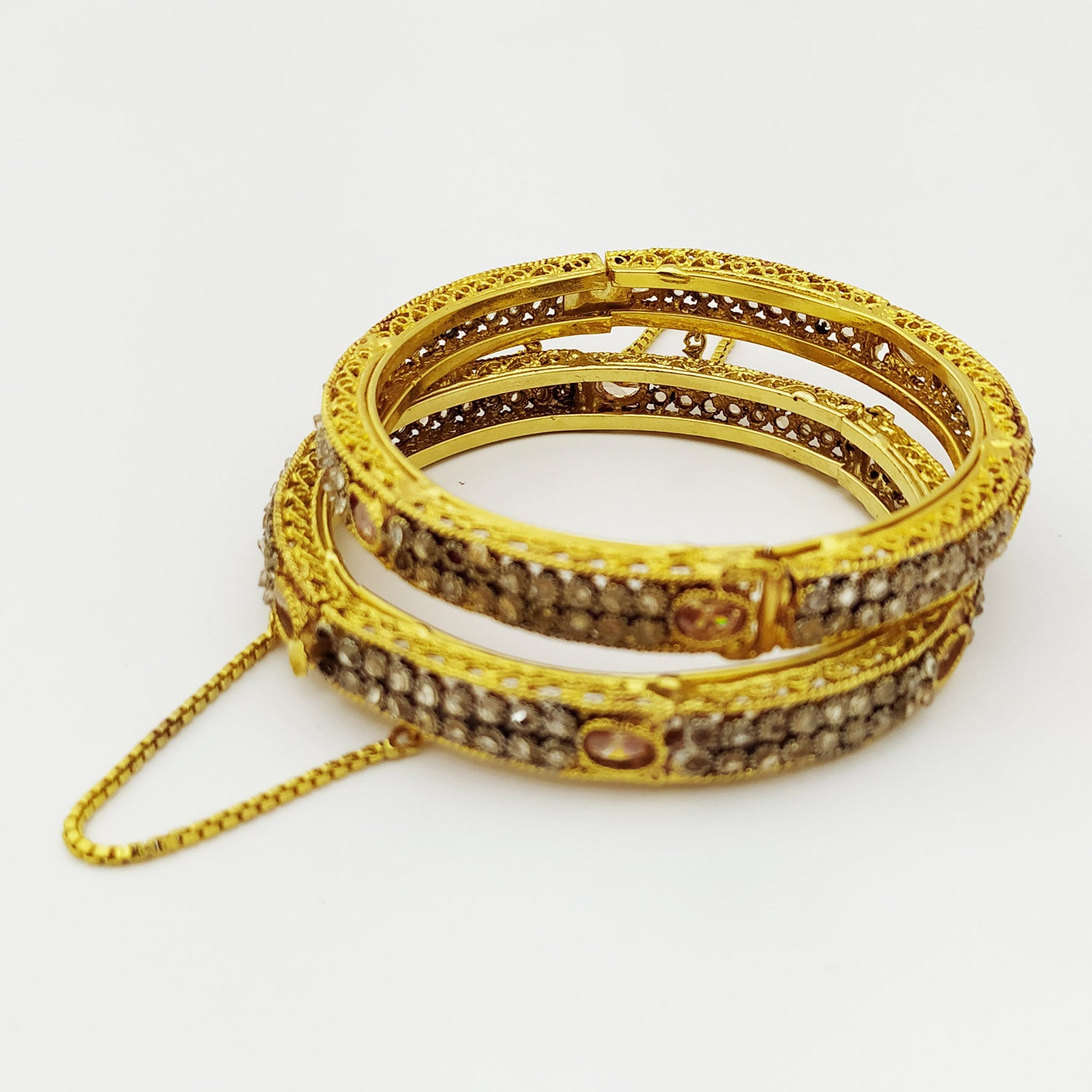 Pair of Colored Stones Bracelet