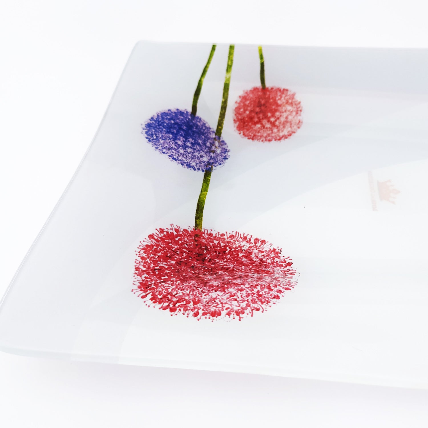 12" Glass Serving Tray / BBQ Platter