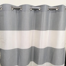 Last 1 left Grey White Mega Stripes Duck Cotton Curtain(Next)