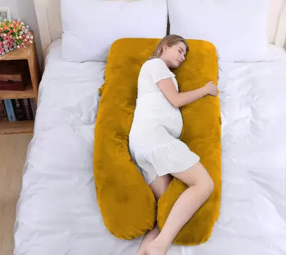 Pregnancy Pillow / U- Shape Maternity Pillow / Sleeping Support Pillow Mustard