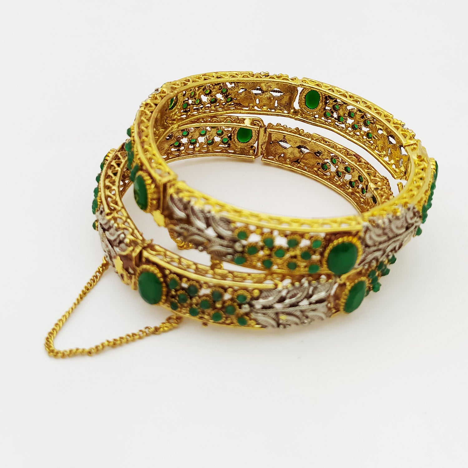 Pair of Colored Stones Bracelet