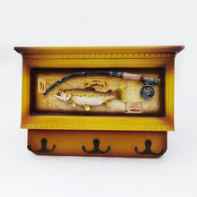 Key Stand, Key Hanger, Wall Hanging Gone Fishing Wooden