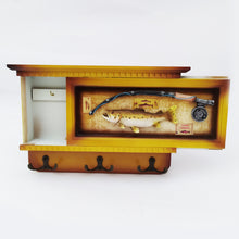 Key Stand, Key Hanger, Wall Hanging Gone Fishing Wooden