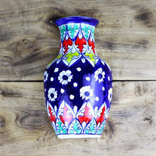 Felicity Half Vase-Blue Pottery