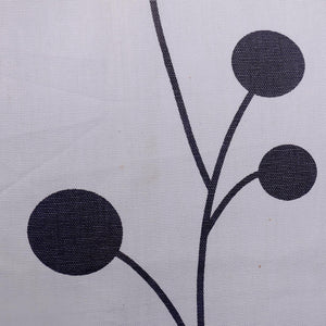 Grey Dot Tree Duck Cotton Curtain